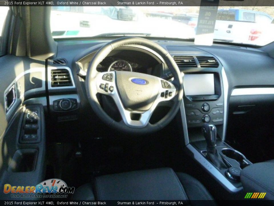 2015 Ford Explorer XLT 4WD Oxford White / Charcoal Black Photo #10