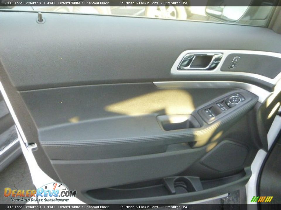 2015 Ford Explorer XLT 4WD Oxford White / Charcoal Black Photo #11