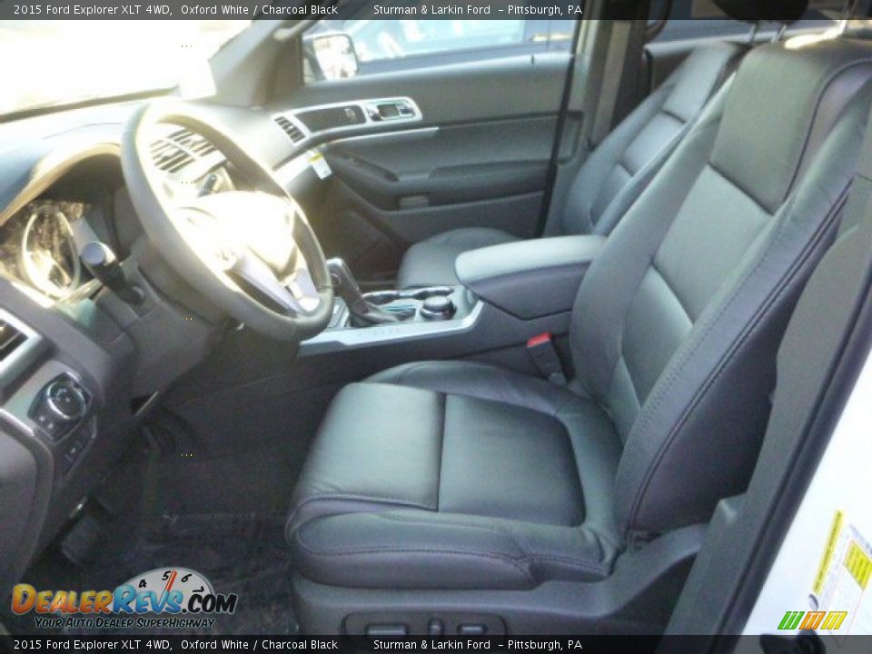2015 Ford Explorer XLT 4WD Oxford White / Charcoal Black Photo #12