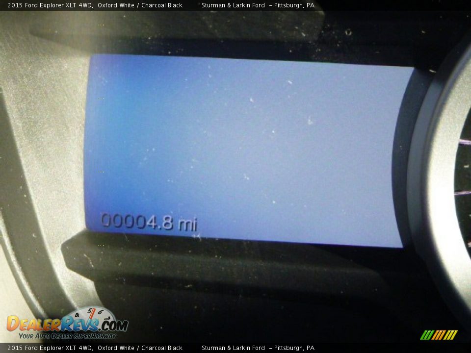 2015 Ford Explorer XLT 4WD Oxford White / Charcoal Black Photo #15