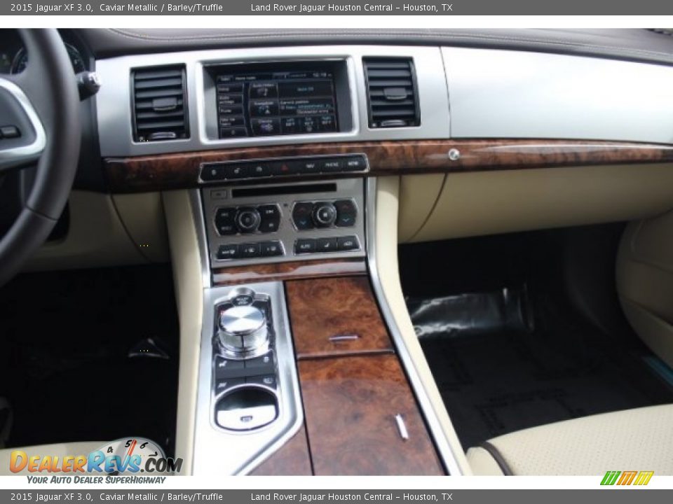 2015 Jaguar XF 3.0 Caviar Metallic / Barley/Truffle Photo #18