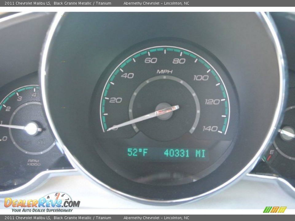 2011 Chevrolet Malibu LS Black Granite Metallic / Titanium Photo #14