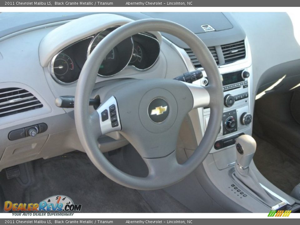 2011 Chevrolet Malibu LS Black Granite Metallic / Titanium Photo #24