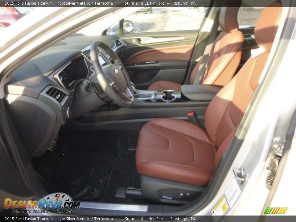 Front Seat of 2015 Ford Fusion Titanium Photo #9
