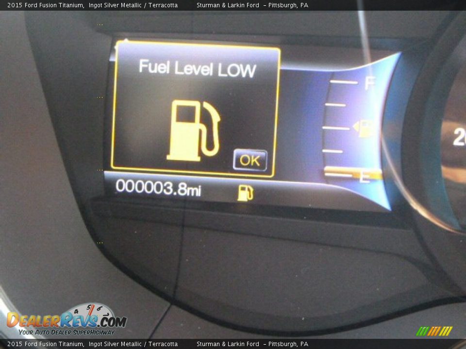 2015 Ford Fusion Titanium Ingot Silver Metallic / Terracotta Photo #13