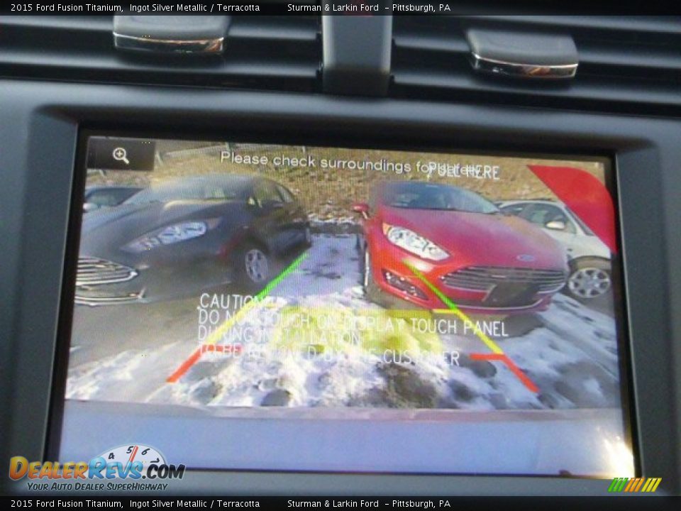2015 Ford Fusion Titanium Ingot Silver Metallic / Terracotta Photo #14