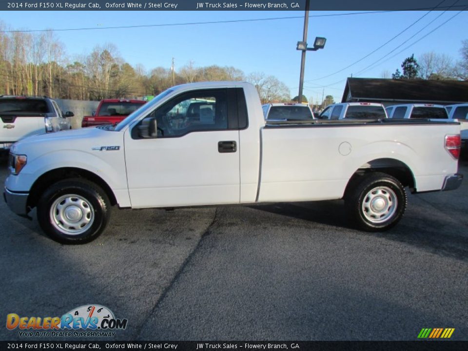 2014 Ford F150 XL Regular Cab Oxford White / Steel Grey Photo #3