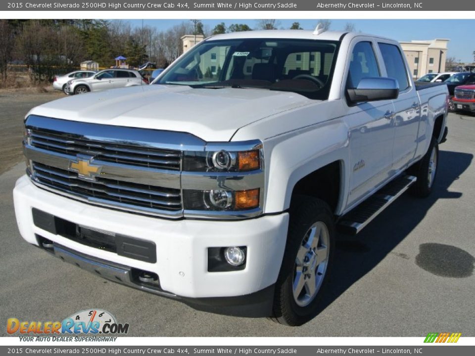 2015 Chevrolet Silverado 2500HD High Country Crew Cab 4x4 Summit White / High Country Saddle Photo #2