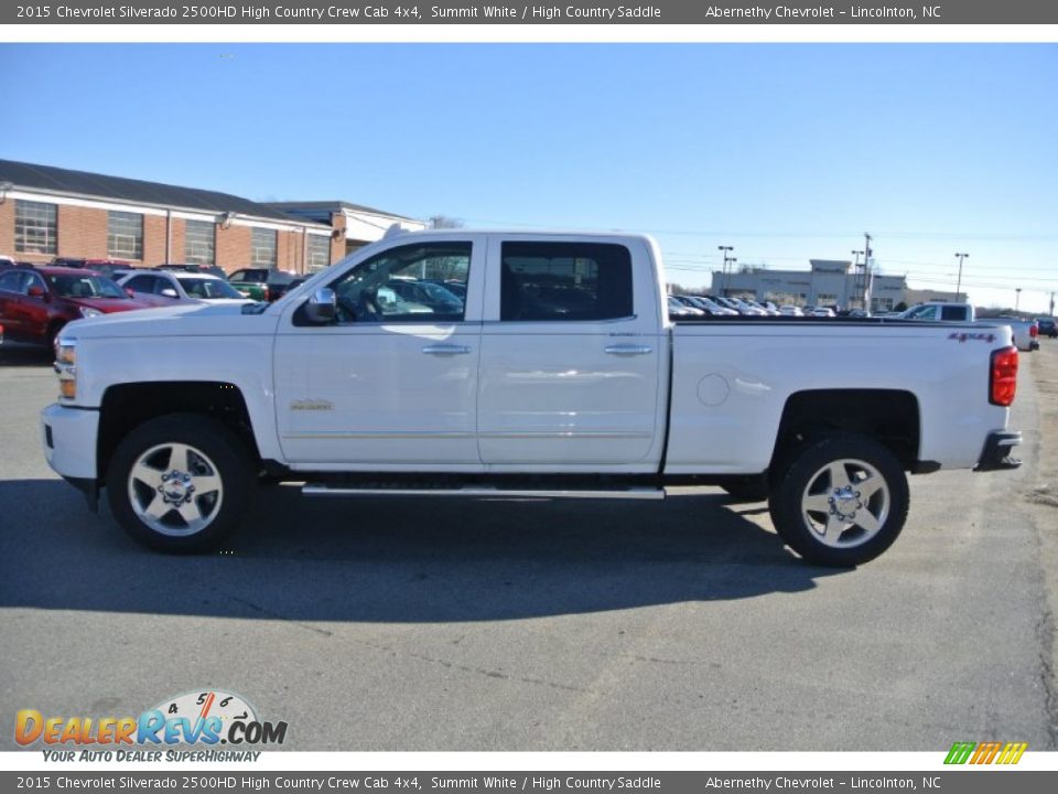 2015 Chevrolet Silverado 2500HD High Country Crew Cab 4x4 Summit White / High Country Saddle Photo #3