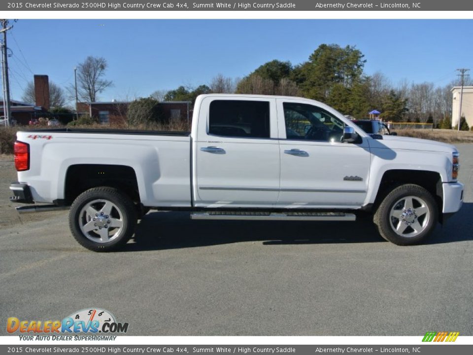 2015 Chevrolet Silverado 2500HD High Country Crew Cab 4x4 Summit White / High Country Saddle Photo #6