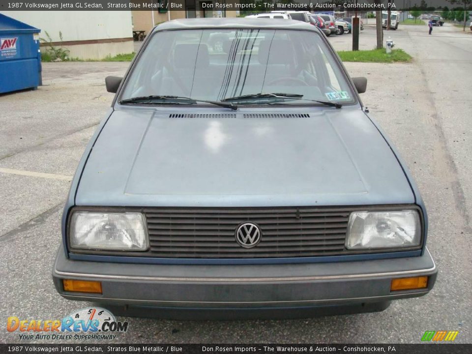 1987 Volkswagen Jetta GL Sedan Stratos Blue Metallic / Blue Photo #3