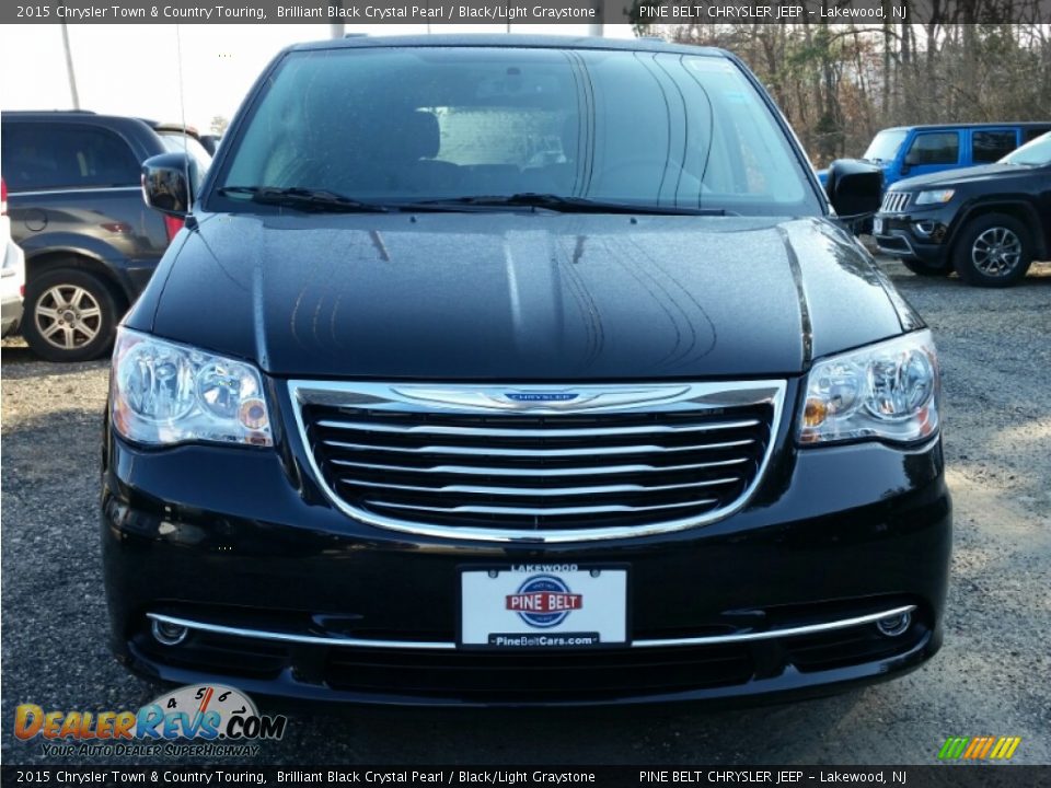 2015 Chrysler Town & Country Touring Brilliant Black Crystal Pearl / Black/Light Graystone Photo #2