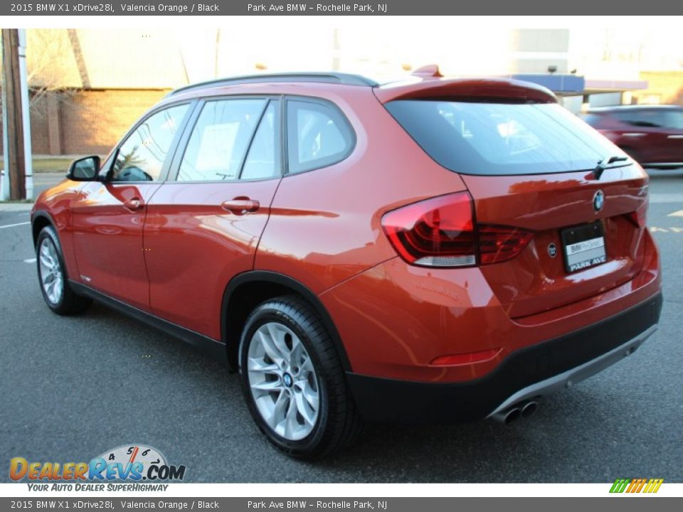 2015 BMW X1 xDrive28i Valencia Orange / Black Photo #5