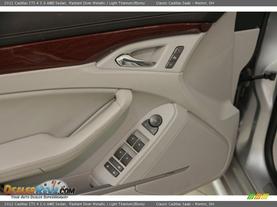 2012 Cadillac CTS 4 3.0 AWD Sedan Radiant Silver Metallic / Light Titanium/Ebony Photo #5