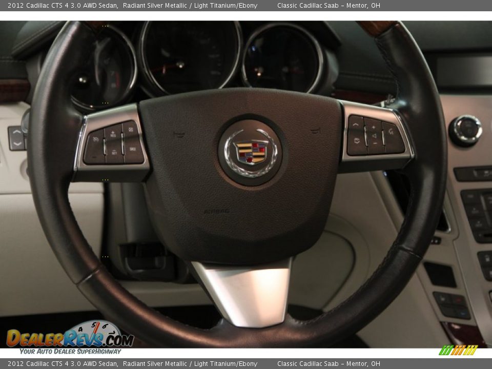 2012 Cadillac CTS 4 3.0 AWD Sedan Radiant Silver Metallic / Light Titanium/Ebony Photo #8