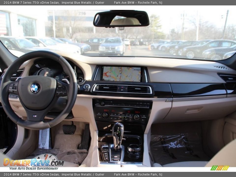2014 BMW 7 Series 750i xDrive Sedan Imperial Blue Metallic / Oyster Photo #17