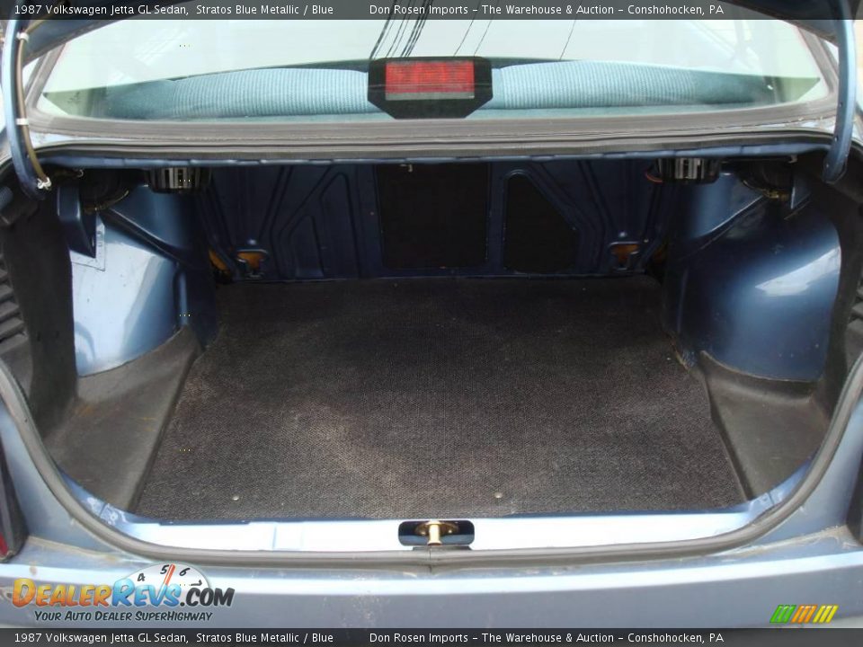 1987 Volkswagen Jetta GL Sedan Stratos Blue Metallic / Blue Photo #16