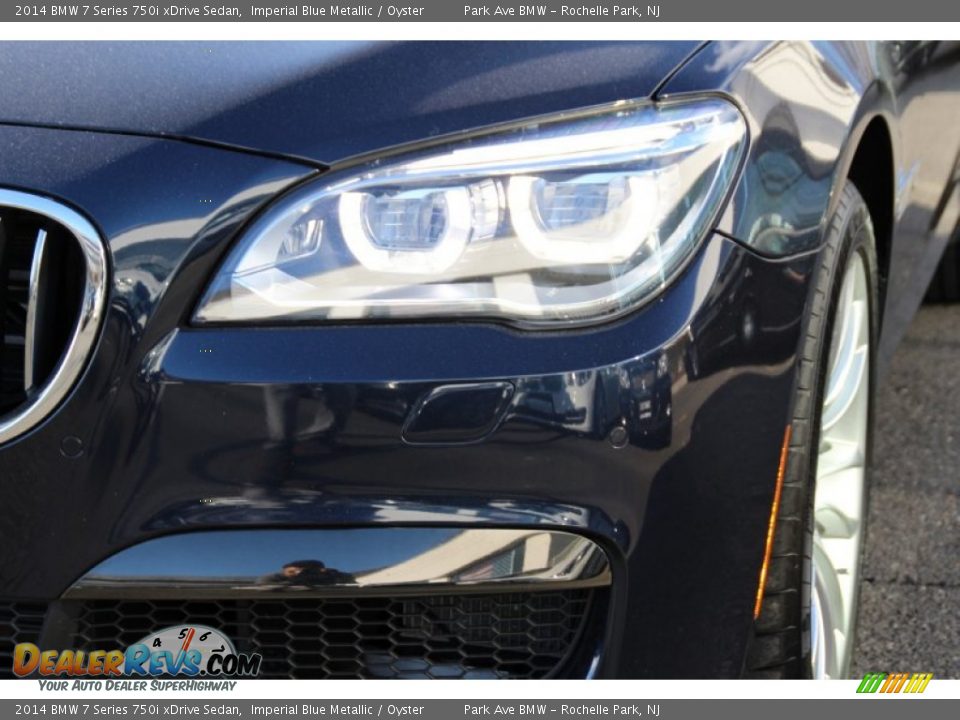 2014 BMW 7 Series 750i xDrive Sedan Imperial Blue Metallic / Oyster Photo #33