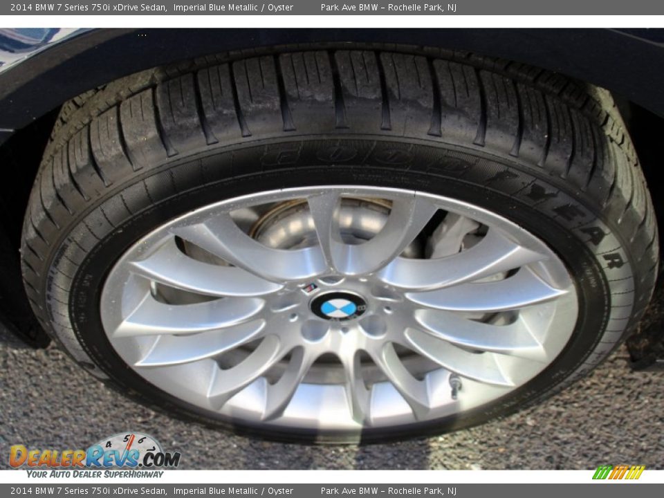 2014 BMW 7 Series 750i xDrive Sedan Imperial Blue Metallic / Oyster Photo #35