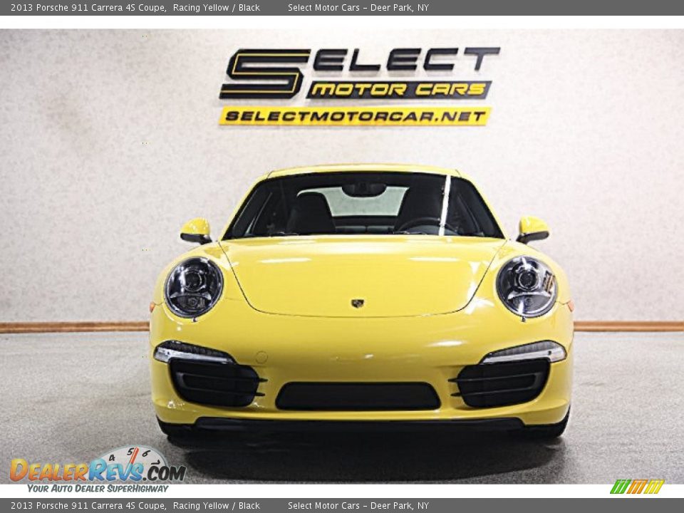2013 Porsche 911 Carrera 4S Coupe Racing Yellow / Black Photo #2