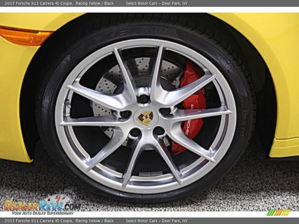 2013 Porsche 911 Carrera 4S Coupe Racing Yellow / Black Photo #6