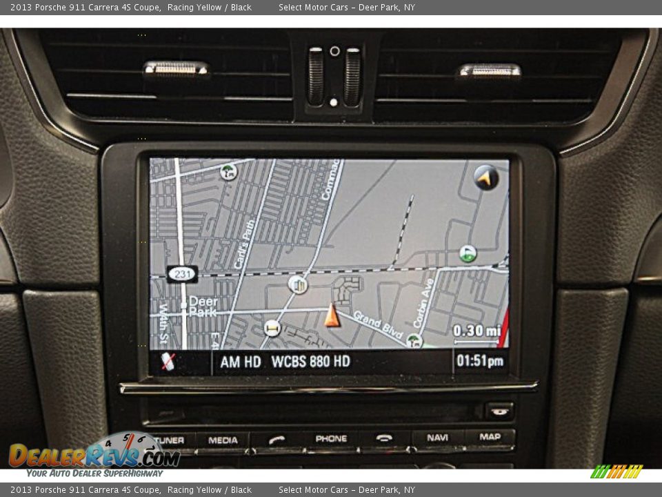 2013 Porsche 911 Carrera 4S Coupe Racing Yellow / Black Photo #9