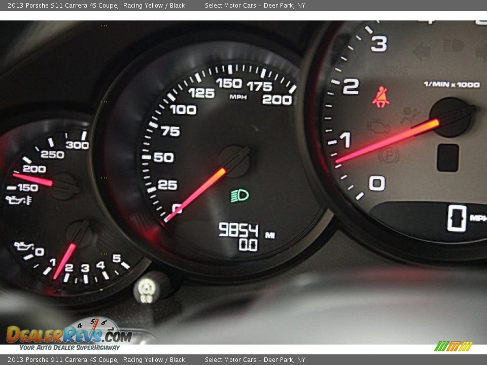 2013 Porsche 911 Carrera 4S Coupe Racing Yellow / Black Photo #13