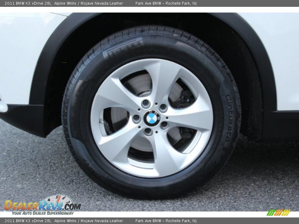2011 BMW X3 xDrive 28i Alpine White / Mojave Nevada Leather Photo #32
