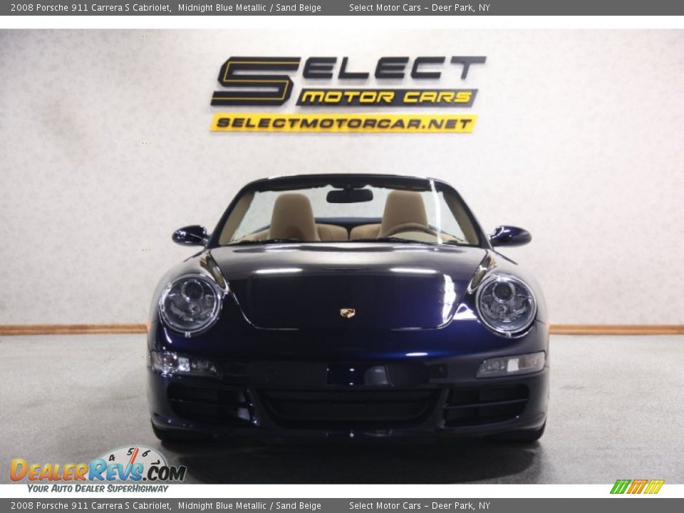 2008 Porsche 911 Carrera S Cabriolet Midnight Blue Metallic / Sand Beige Photo #2