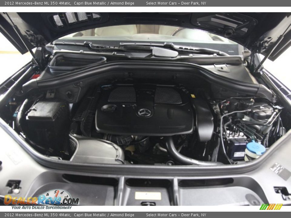2012 Mercedes-Benz ML 350 4Matic Capri Blue Metallic / Almond Beige Photo #12