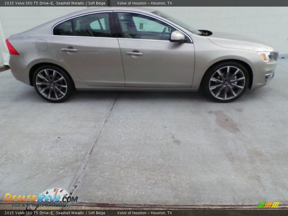 2015 Volvo S60 T5 Drive-E Seashell Metallic / Soft Beige Photo #7