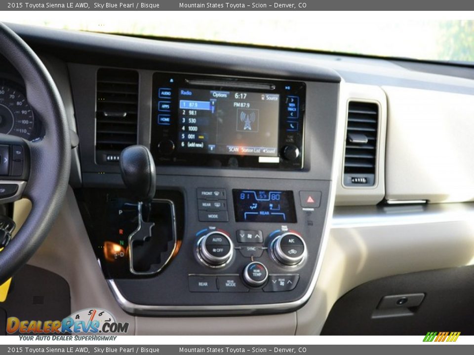 2015 Toyota Sienna LE AWD Sky Blue Pearl / Bisque Photo #6