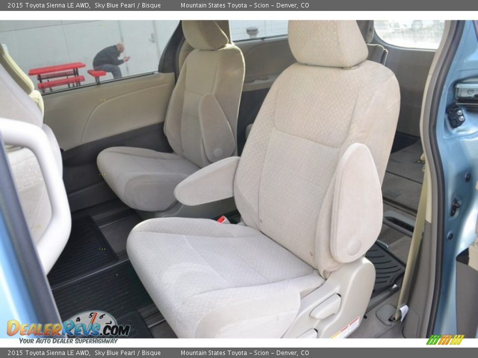 2015 Toyota Sienna LE AWD Sky Blue Pearl / Bisque Photo #7