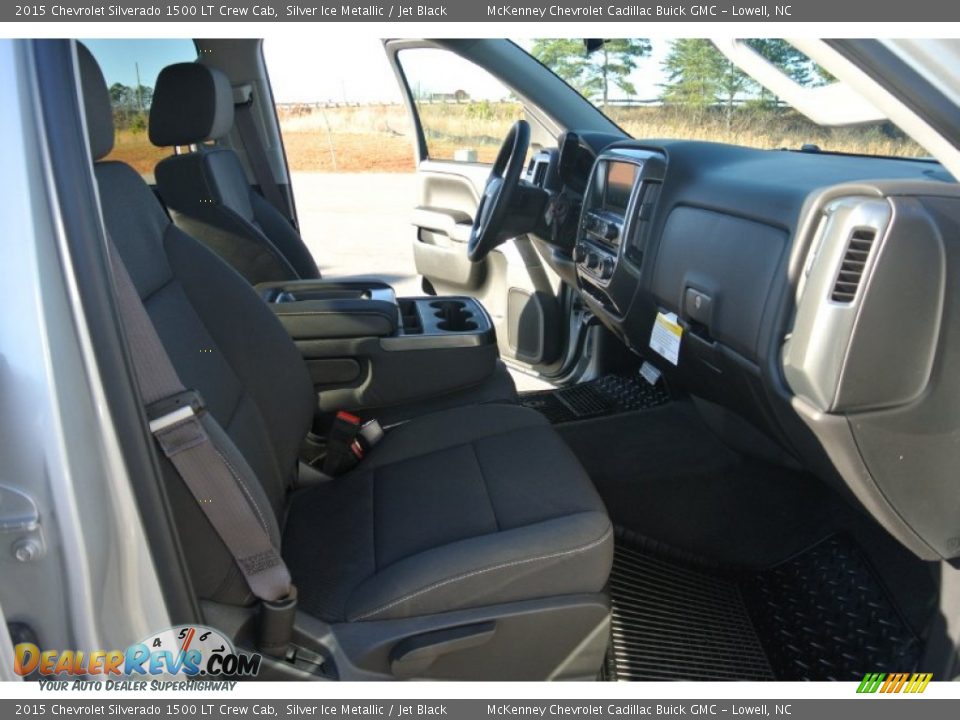 2015 Chevrolet Silverado 1500 LT Crew Cab Silver Ice Metallic / Jet Black Photo #15