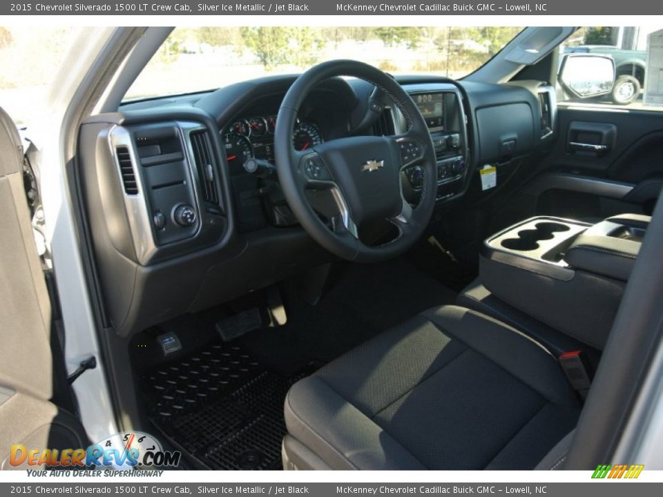 2015 Chevrolet Silverado 1500 LT Crew Cab Silver Ice Metallic / Jet Black Photo #19
