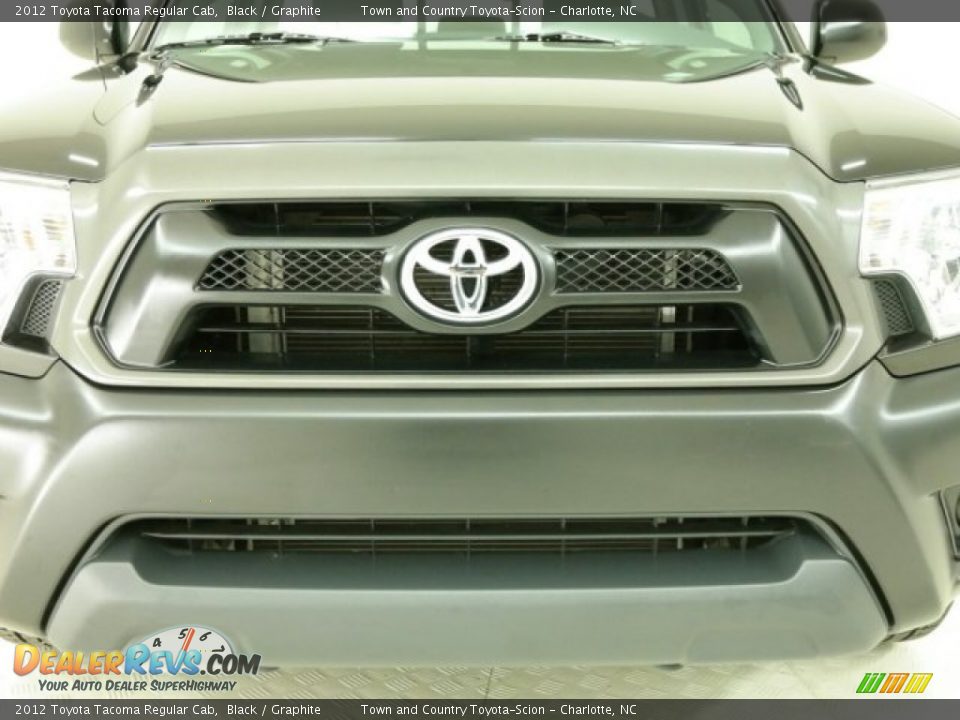 2012 Toyota Tacoma Regular Cab Black / Graphite Photo #6