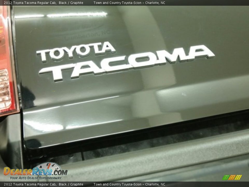2012 Toyota Tacoma Regular Cab Black / Graphite Photo #18