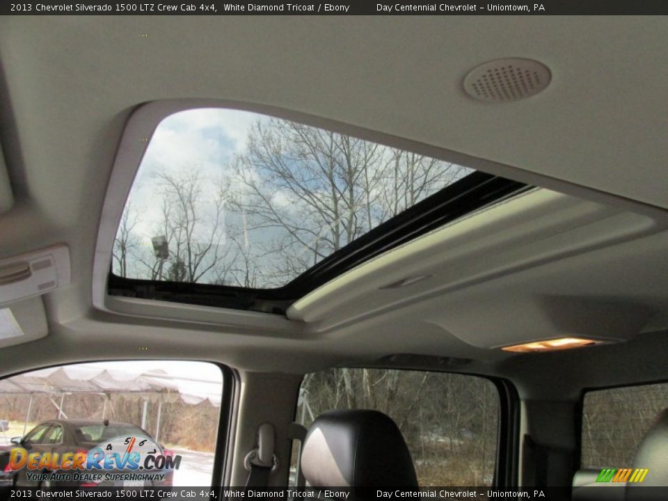 2013 Chevrolet Silverado 1500 LTZ Crew Cab 4x4 White Diamond Tricoat / Ebony Photo #22