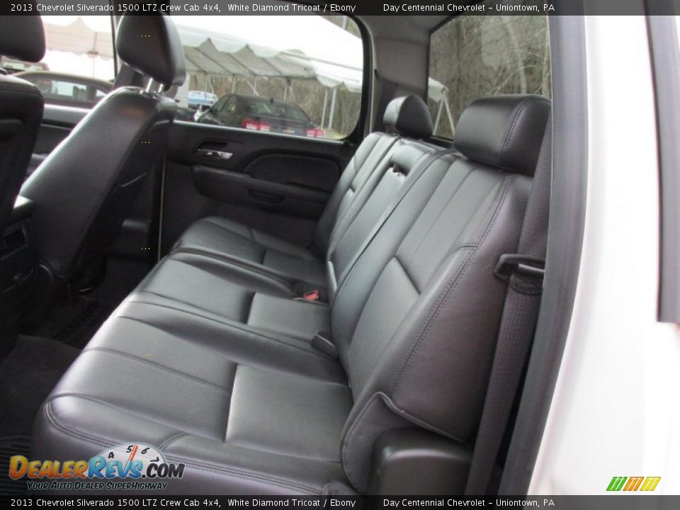 2013 Chevrolet Silverado 1500 LTZ Crew Cab 4x4 White Diamond Tricoat / Ebony Photo #24