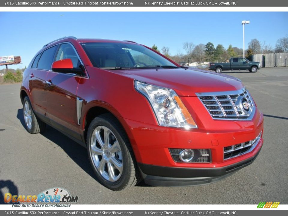2015 Cadillac SRX Performance Crystal Red Tintcoat / Shale/Brownstone Photo #1