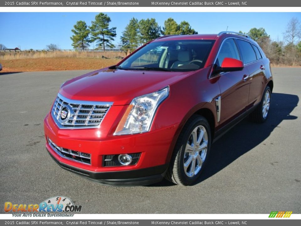 2015 Cadillac SRX Performance Crystal Red Tintcoat / Shale/Brownstone Photo #2