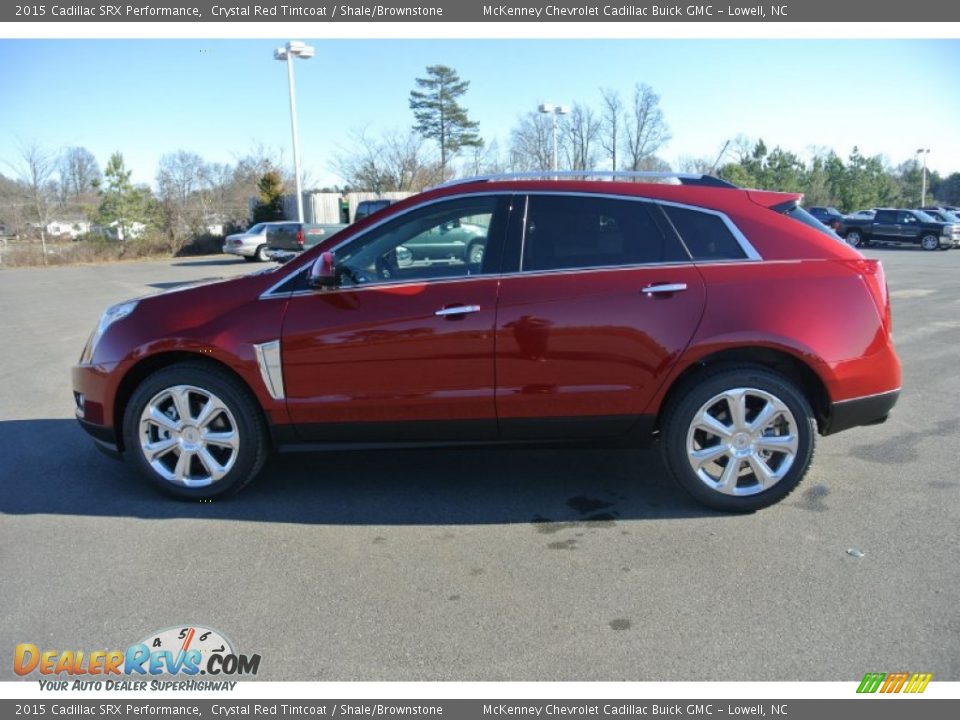 2015 Cadillac SRX Performance Crystal Red Tintcoat / Shale/Brownstone Photo #3