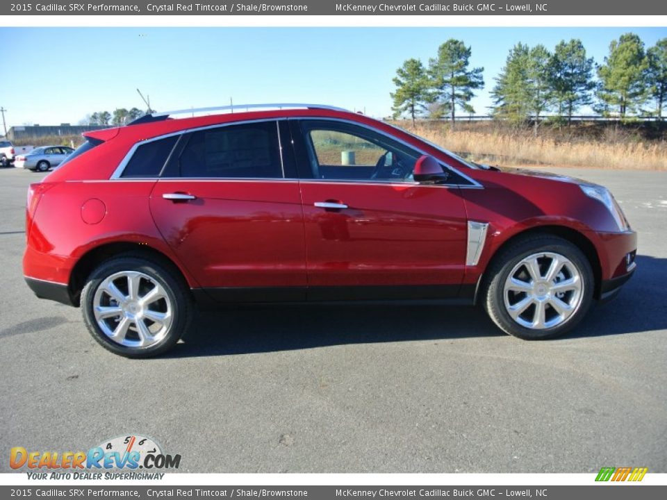 2015 Cadillac SRX Performance Crystal Red Tintcoat / Shale/Brownstone Photo #6