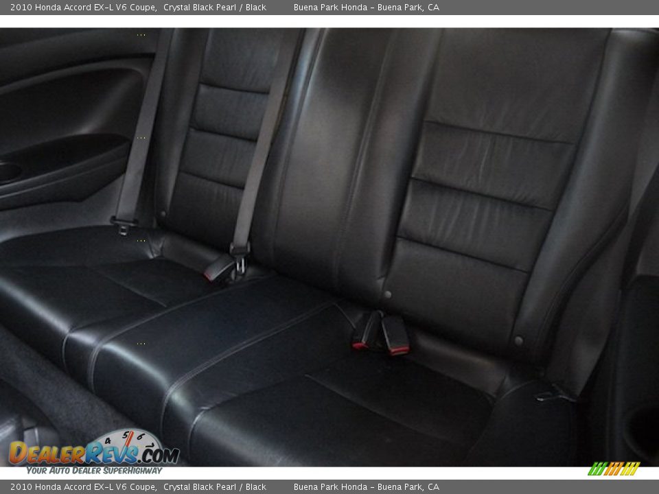 2010 Honda Accord EX-L V6 Coupe Crystal Black Pearl / Black Photo #4