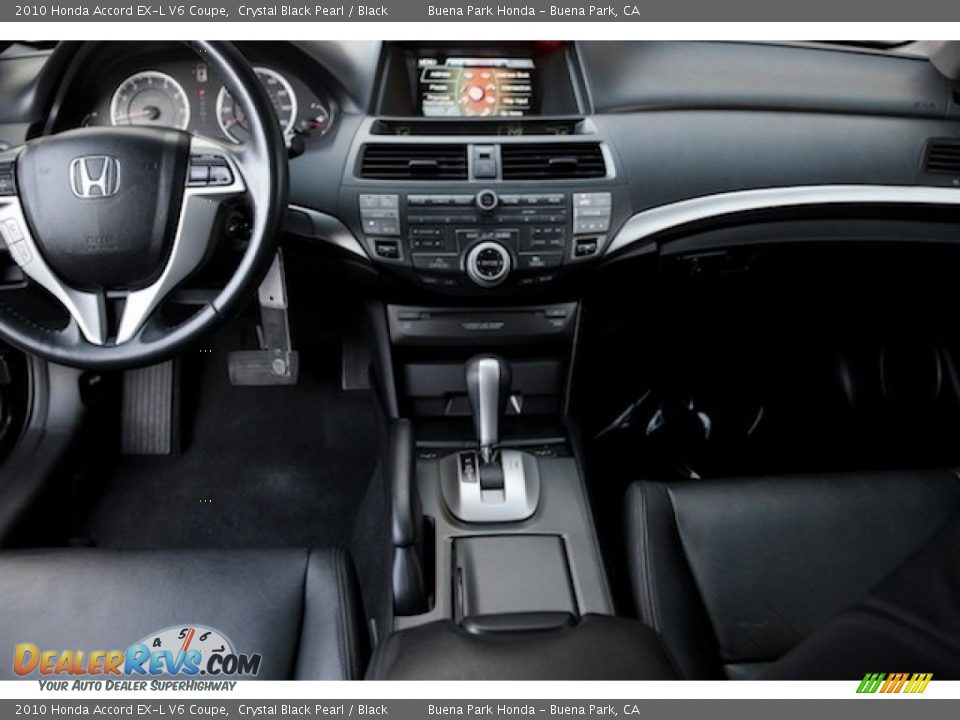 2010 Honda Accord EX-L V6 Coupe Crystal Black Pearl / Black Photo #5