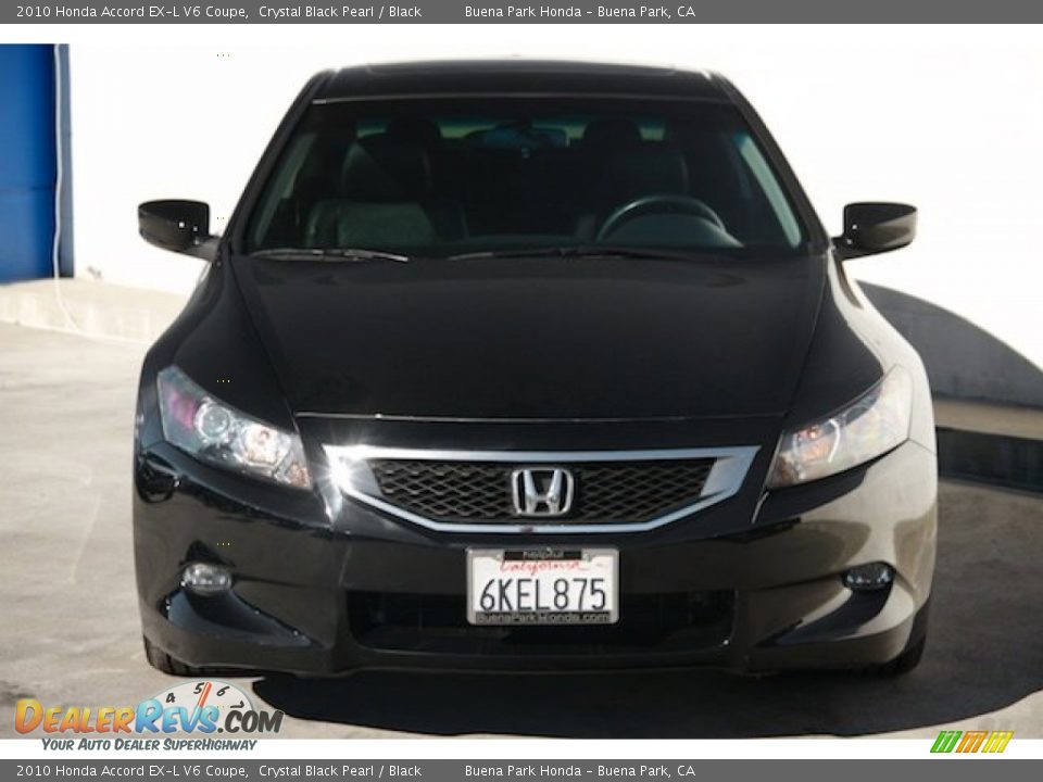 2010 Honda Accord EX-L V6 Coupe Crystal Black Pearl / Black Photo #7