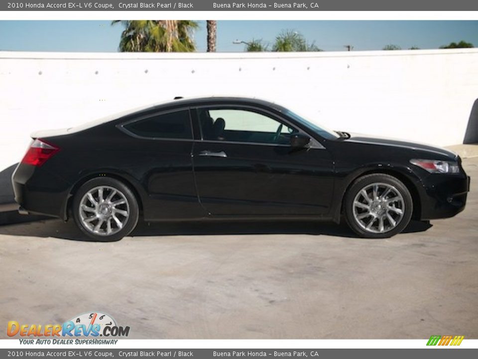 2010 Honda Accord EX-L V6 Coupe Crystal Black Pearl / Black Photo #8