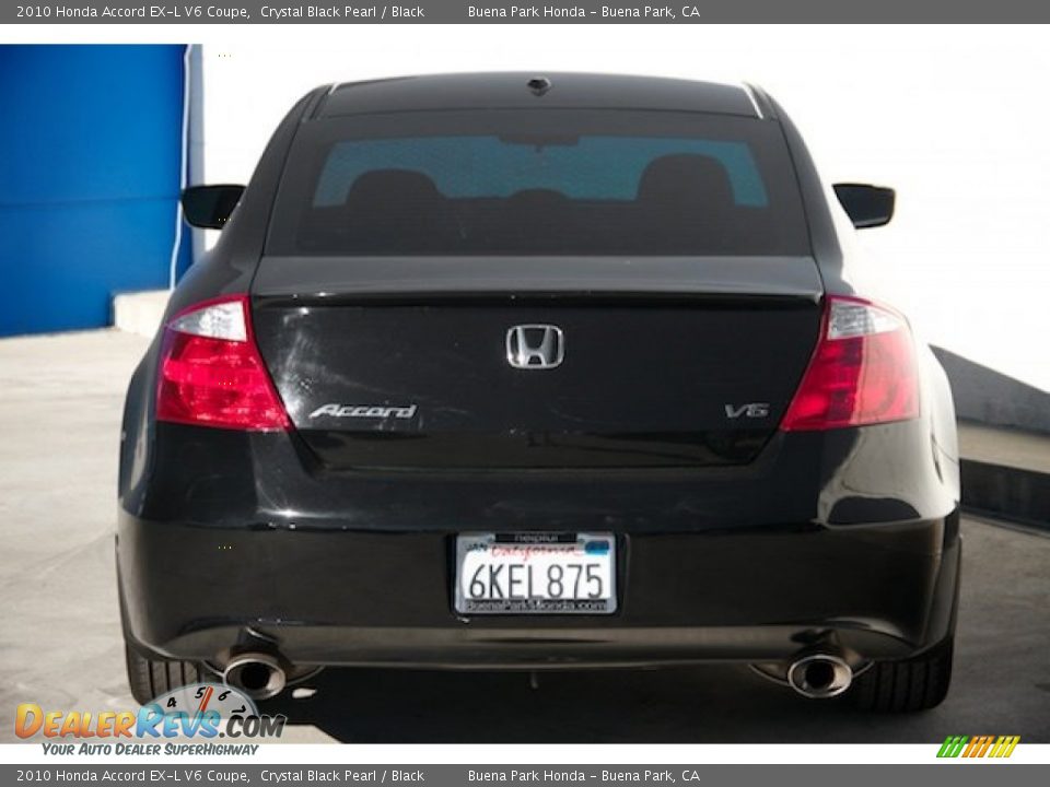 2010 Honda Accord EX-L V6 Coupe Crystal Black Pearl / Black Photo #9