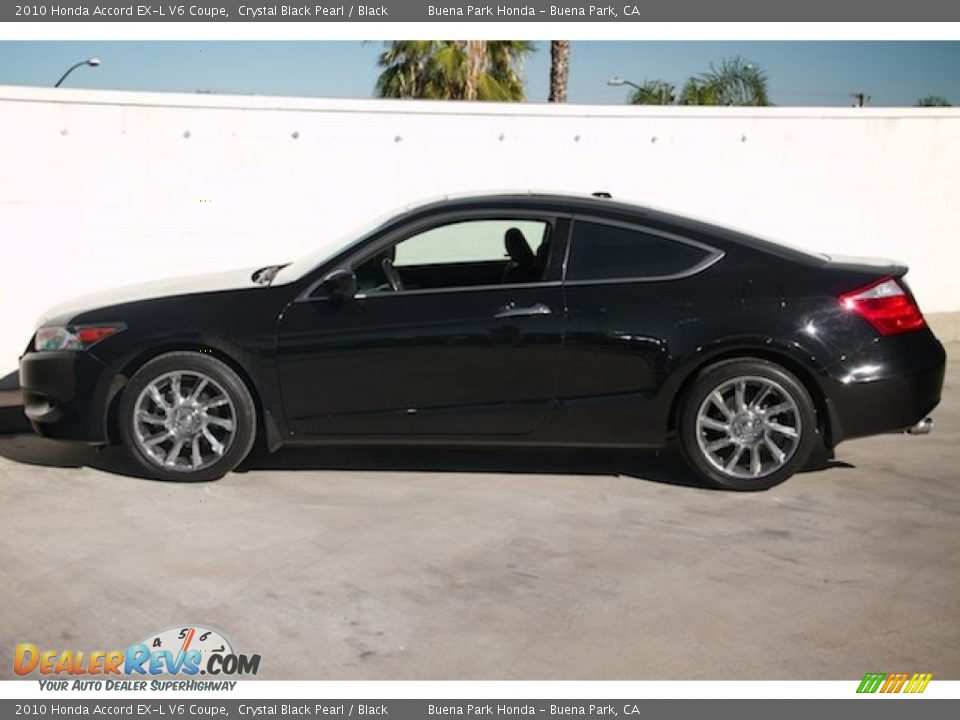 2010 Honda Accord EX-L V6 Coupe Crystal Black Pearl / Black Photo #10