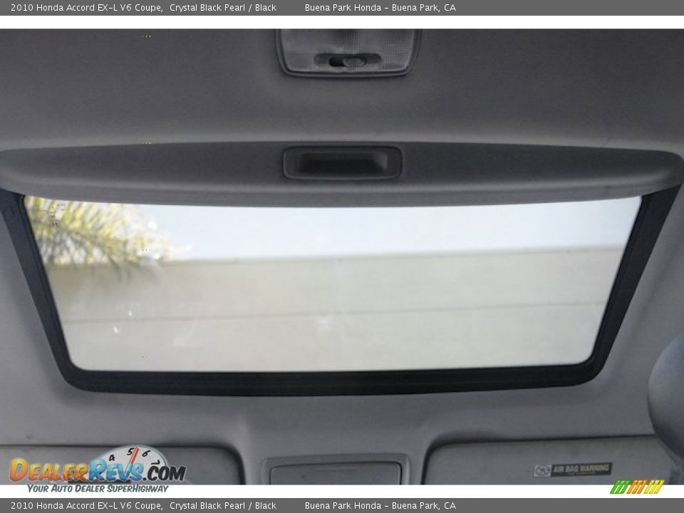 2010 Honda Accord EX-L V6 Coupe Crystal Black Pearl / Black Photo #12